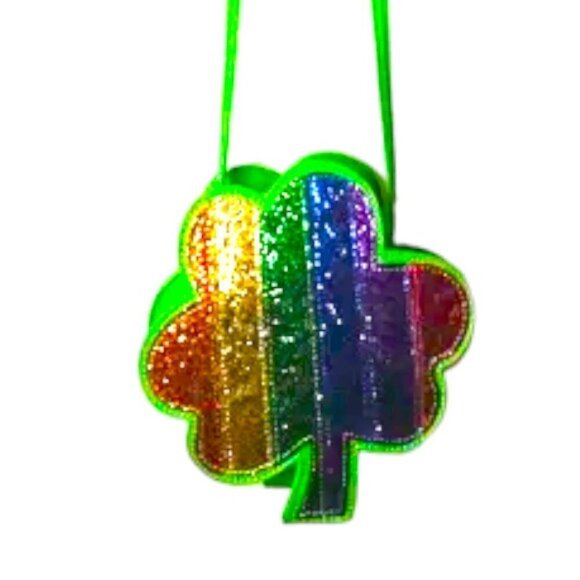 Cat & Jack Small Clover Rainbow Crossbody Purse - Picture 1 of 8